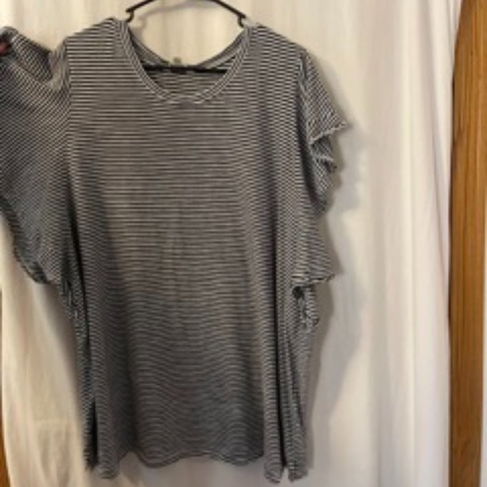 Terra & Sky Blouse; 3XL